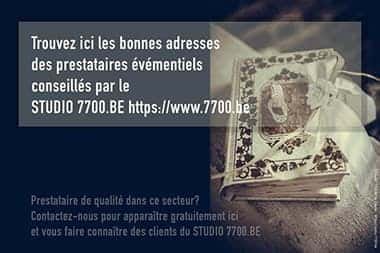 Trouvez les bonnes adresses des prestaires événementiels grâce à l'annuaire du Studio 7700.BE
