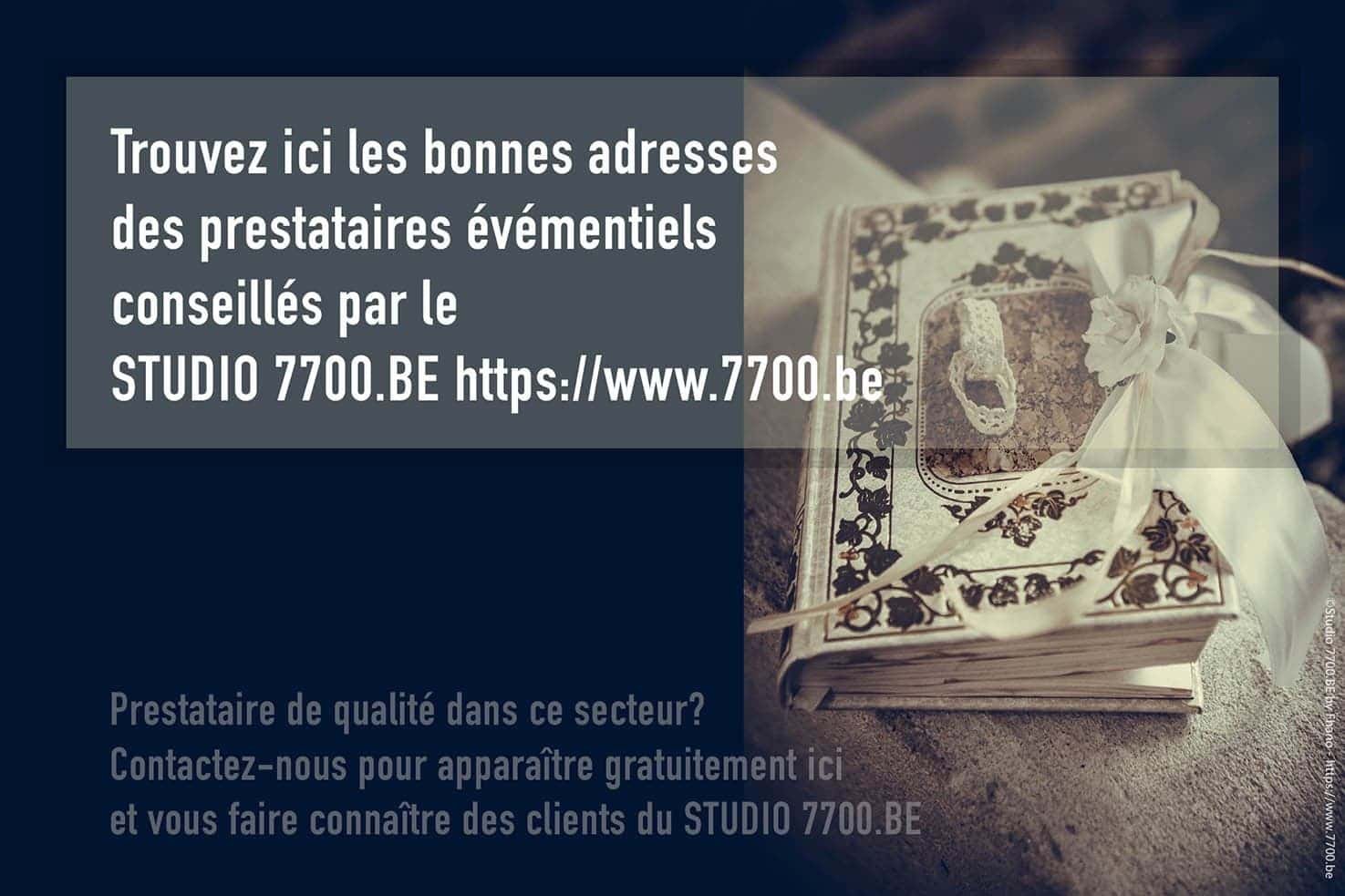 Trouvez les bonnes adresses des prestaires événementiels grâce à l'annuaire du Studio 7700.BE