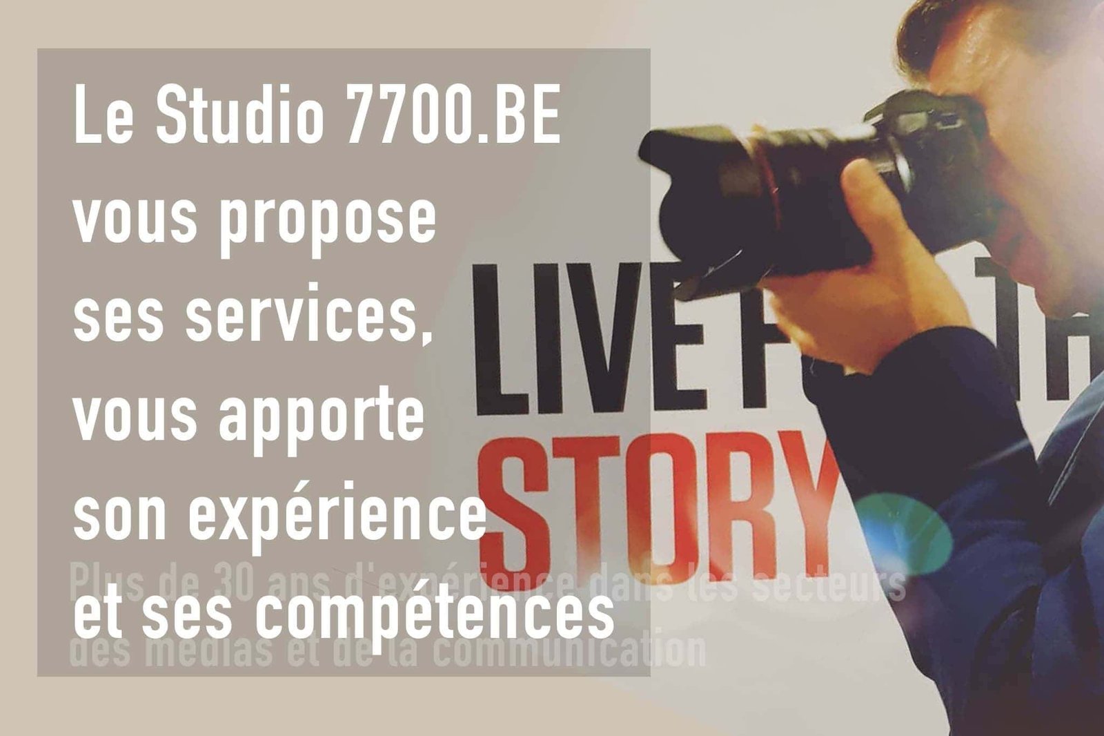 Les services proposées par le Studio 7700.BE