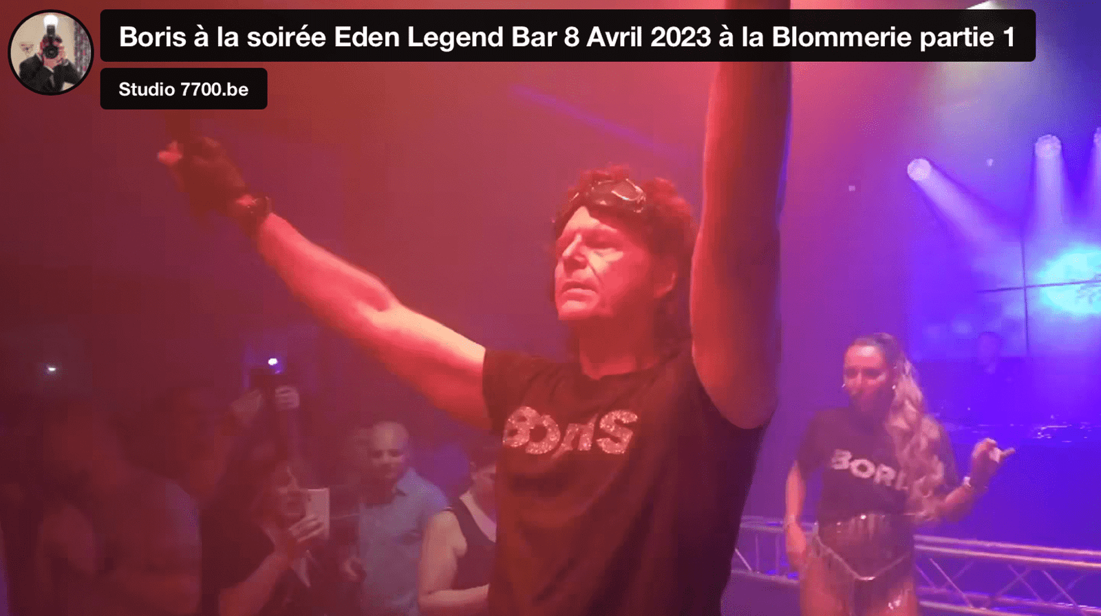 Boris à la soirée Eden Legend Bar 8 Avril 2023 à la Blommerie partie 1