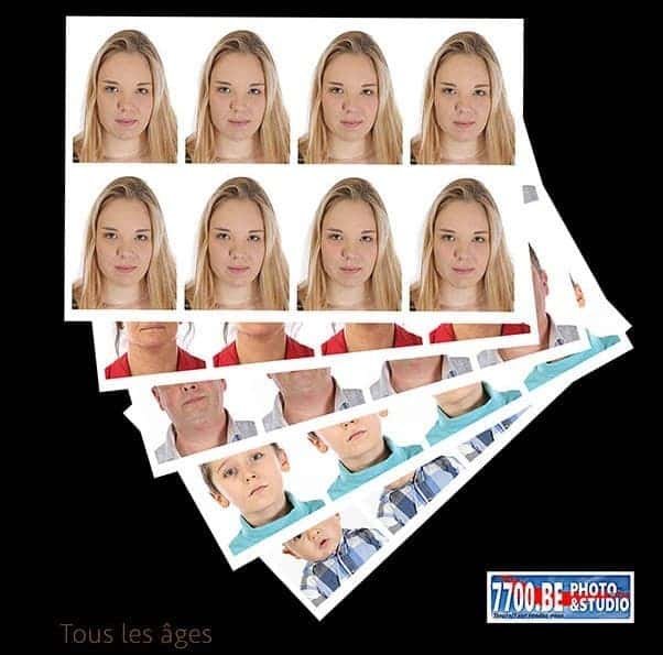 Planches de photos d'identité pour tous les âges, Studio 7700.BE Mouscron