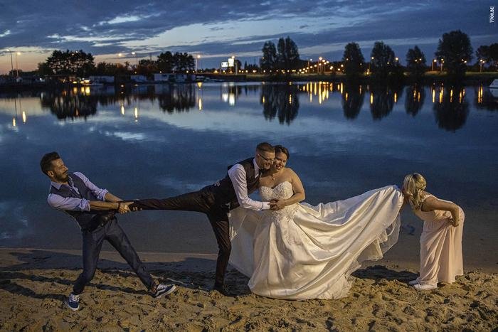 Photo de mariage réalisée par le Studio 7700.BE chez Fhano