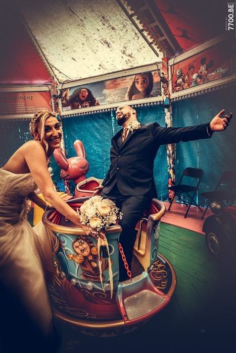 Photo de mariage réalisée par le Studio 7700.BE chez Fhano