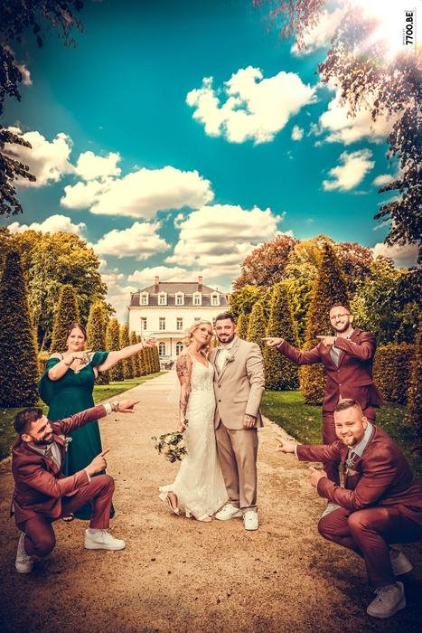 Photo de mariage réalisée par le Studio 7700.BE chez Fhano