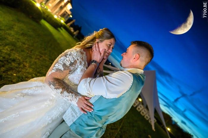 Photo de mariage réalisée par le Studio 7700.BE chez Fhano
