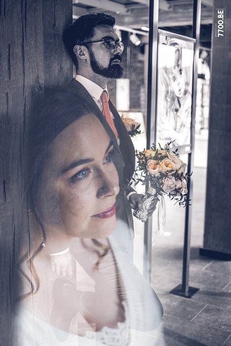 Photo de mariage réalisée par le Studio 7700.BE chez Fhano