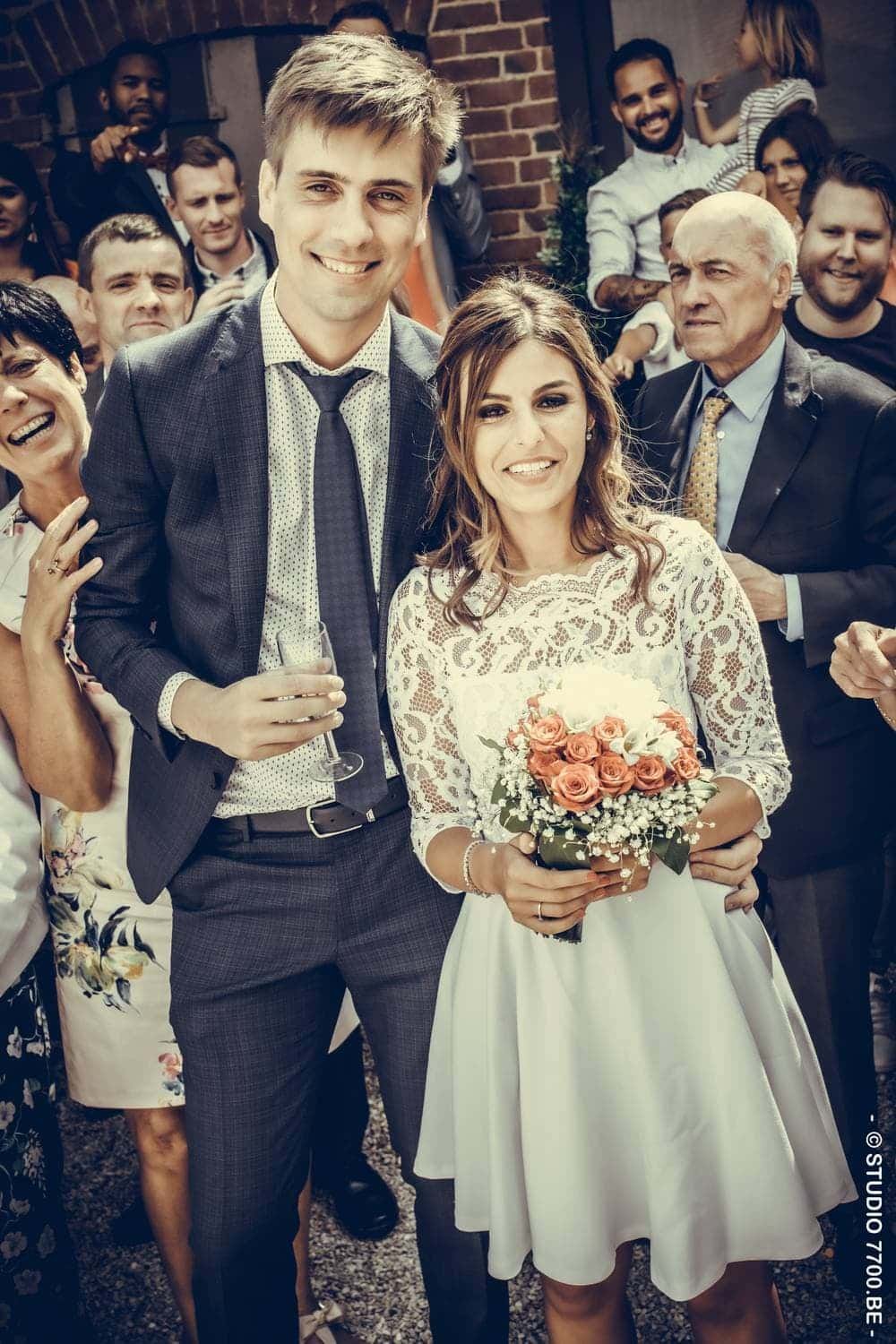 un reportage photo de mariage réalisé par le Studio 7700.BE pour Sandra et Maxime le 12 juillet 2019