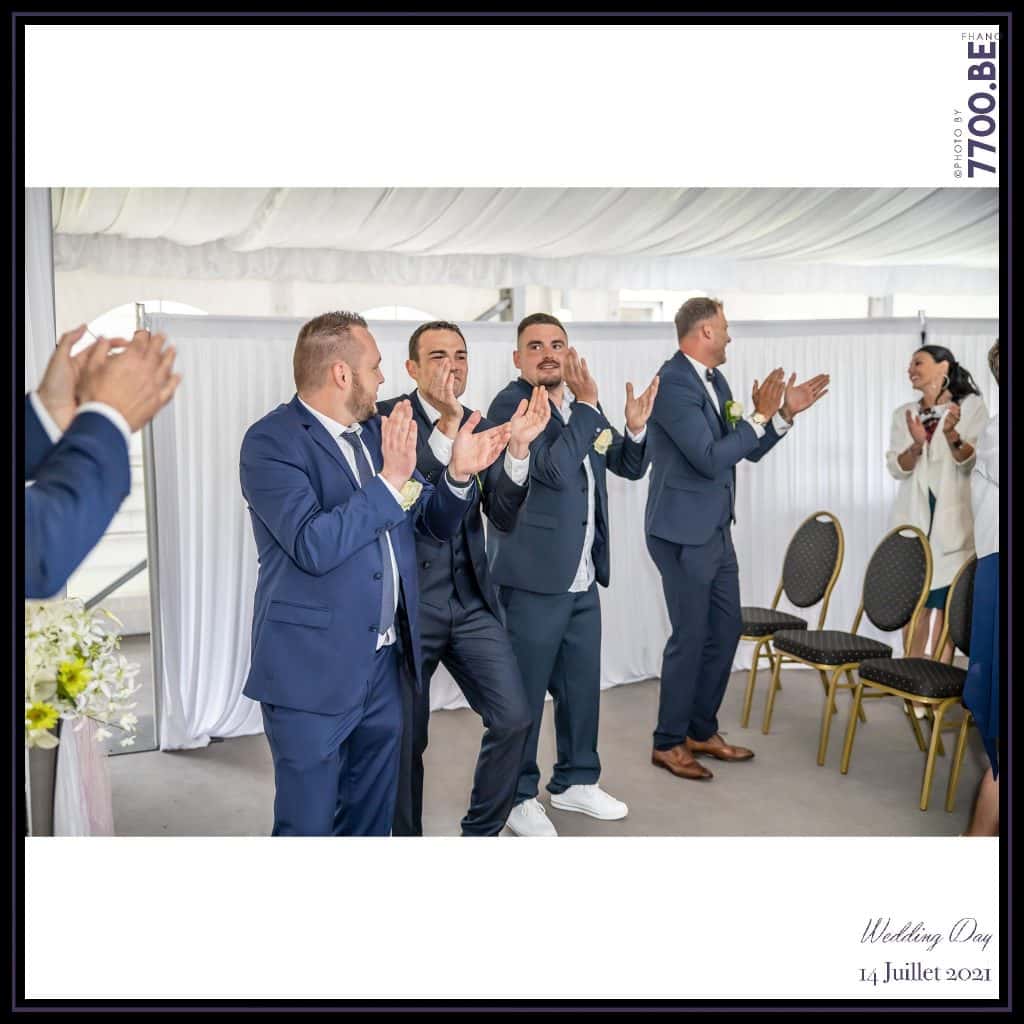 Entrée des mariés - danse - Cérémonie Laïque avec échange des sables - Quelques photos © faites par le studio 7700BE et votre photographe Fhano lors du mariage de GERALDINE ET SEBASTIEN