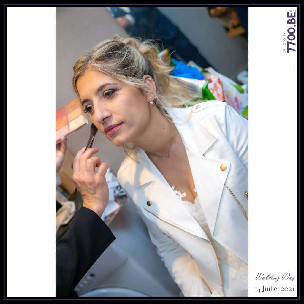 retouches maquillage par Amylie de BBA - Quelques photos © faites par le studio 7700BE et votre photographe Fhano lors du mariage de GERALDINE ET SEBASTIEN